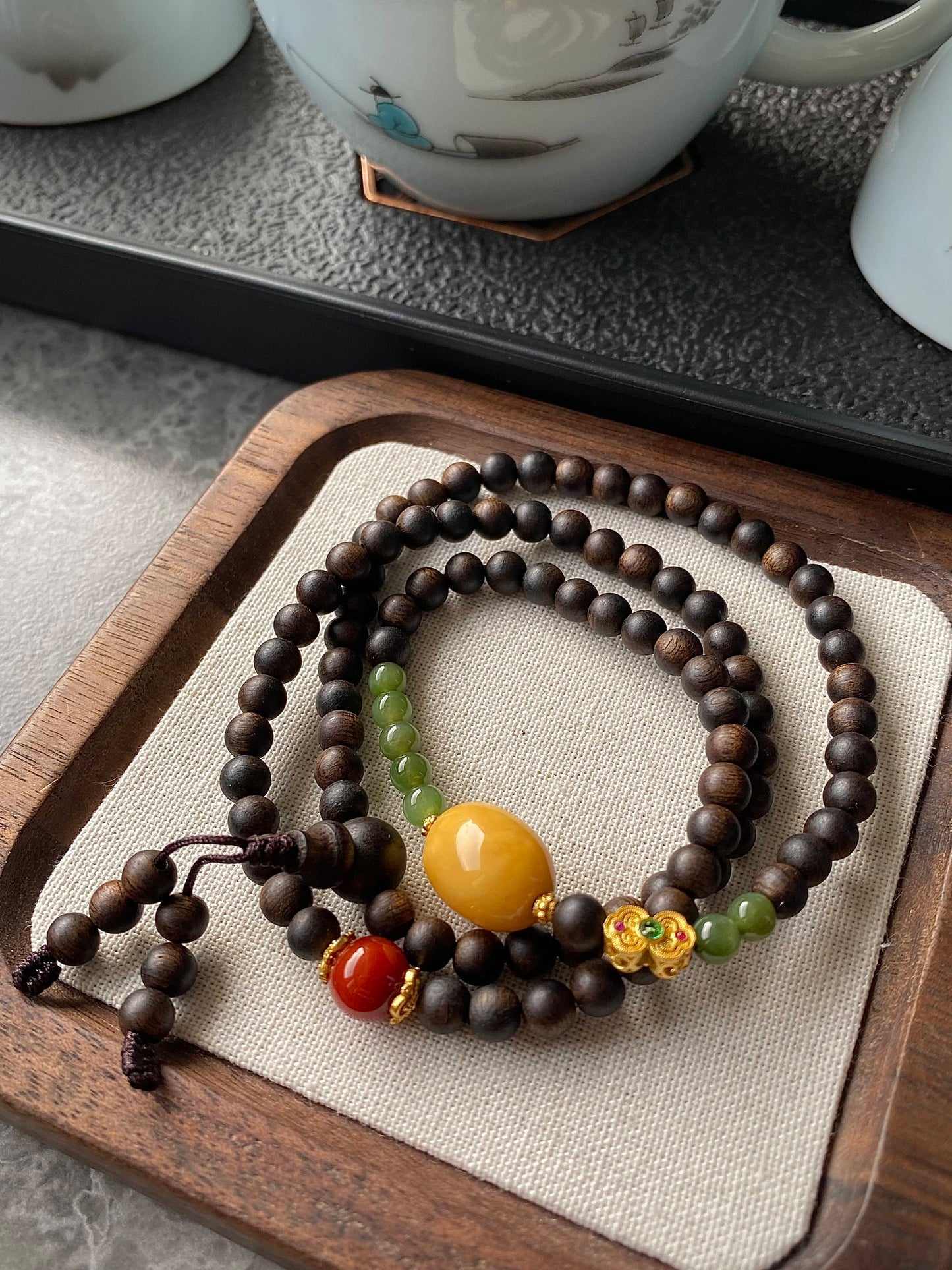 Vietnamese Agarwood Bracelet | Serenity & Spiritual Harmony