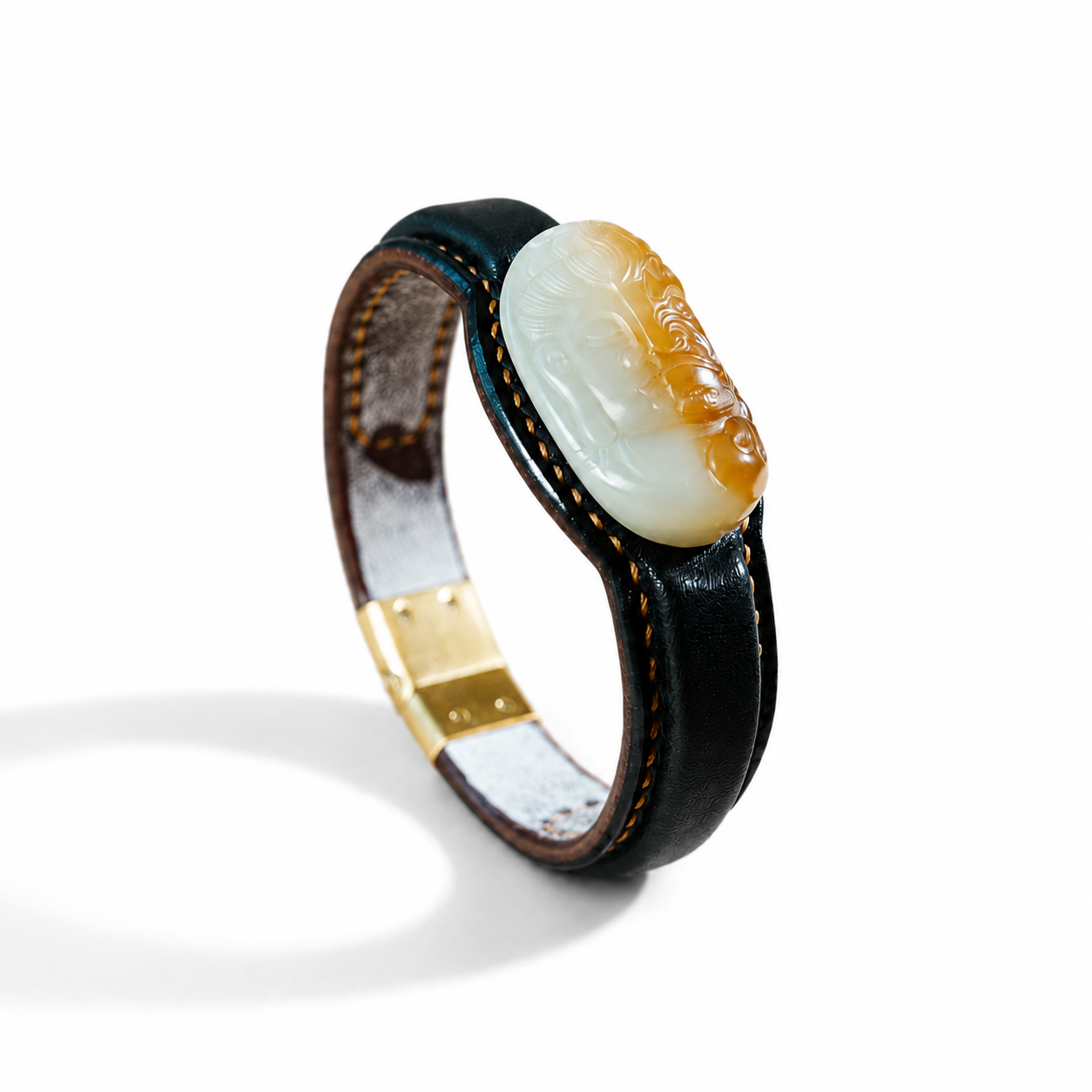 JADE LEATHER BRACELET – A SINGLE THOUGHT, A SHIFT WITHIN